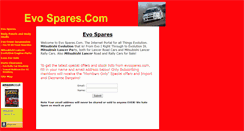 Desktop Screenshot of evospares.com